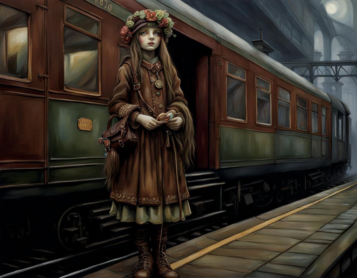 Tilly the House Brownie at the Station