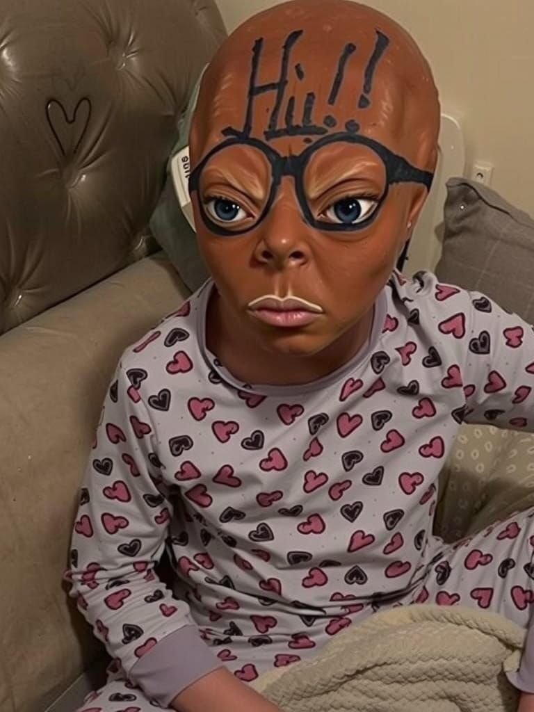 In a deep, resonant, gutteral voice: "Nah!  It's not funneh!...