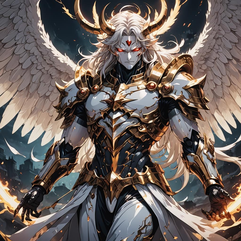 Angelic Demon in Manga Anime Style