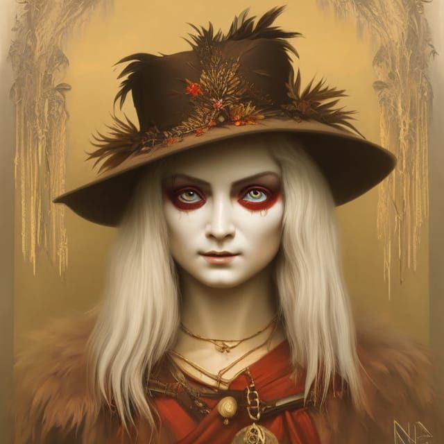 Eerie Scarecrow Crucifixion in Hyperrealistic Oil Painting