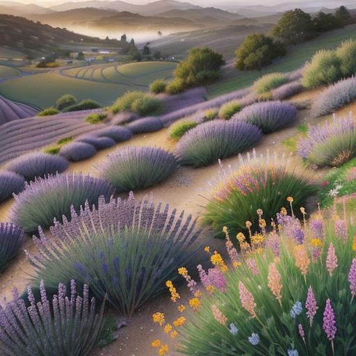 Lavender landscape