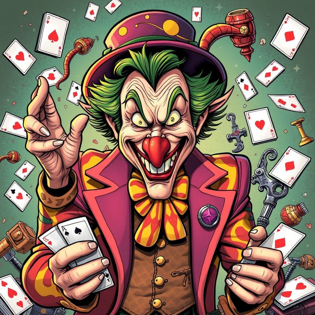 David Spade as The Trickster in Comic Book Style