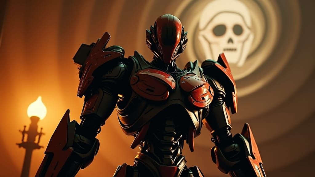 Ethereal Alien Armor in Vibrant, Cinematic Splendor