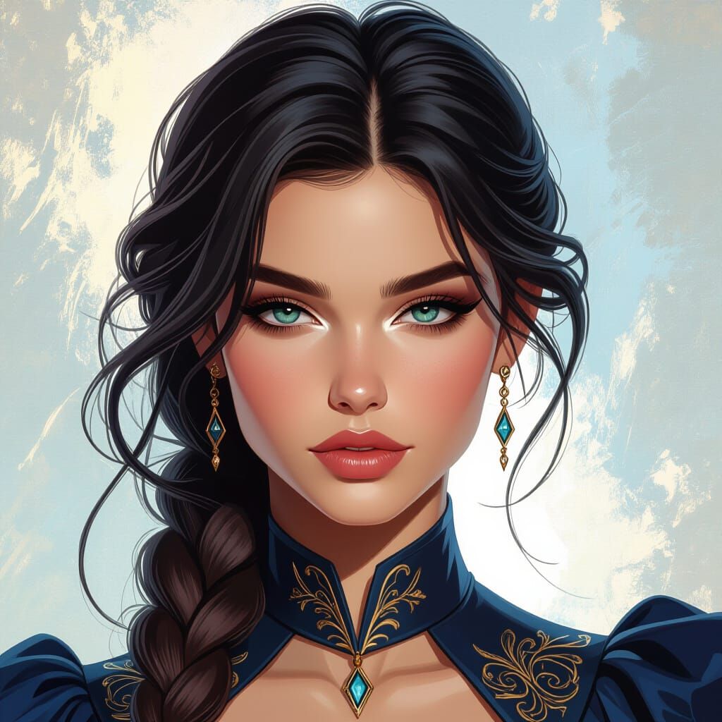 Androgynous Beauty in Dynamic Lighting