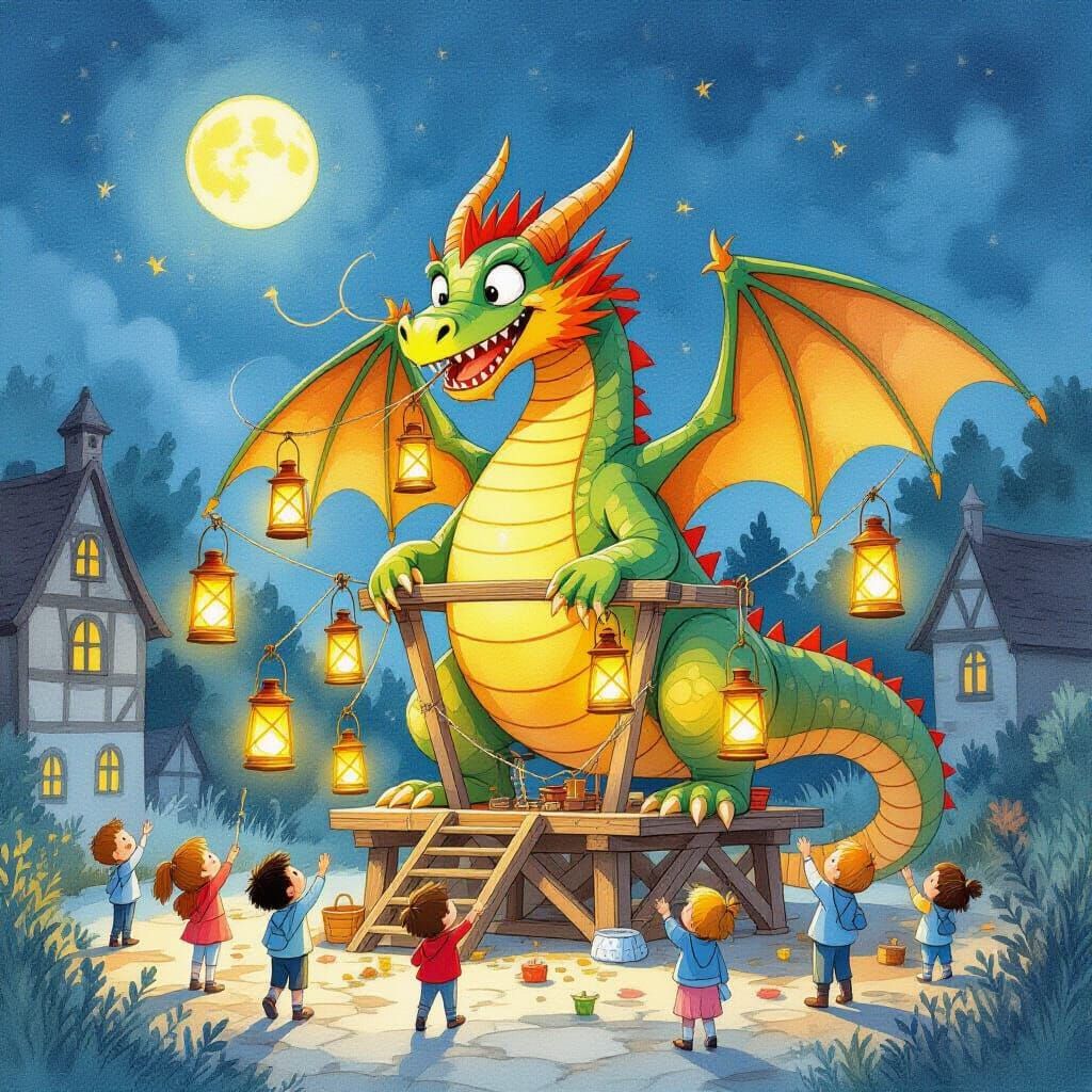 Prince Builds Wacky Dragon Catcher with Lanterns