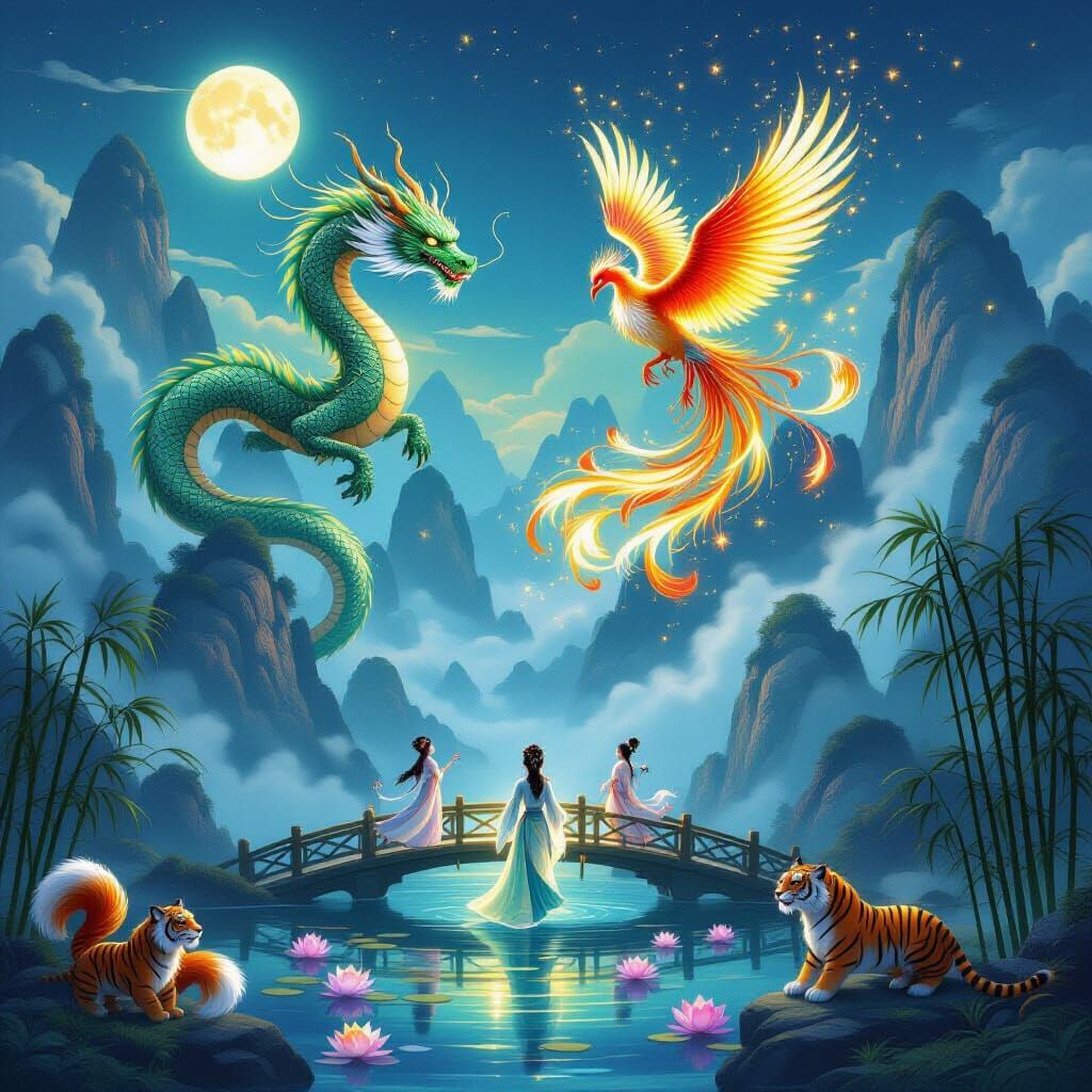 Twilight Realm of Dragon, Phoenix, and Qilin