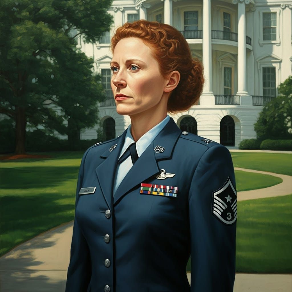 Air Force Major Portrait Inspired by Howard Chandler Christy