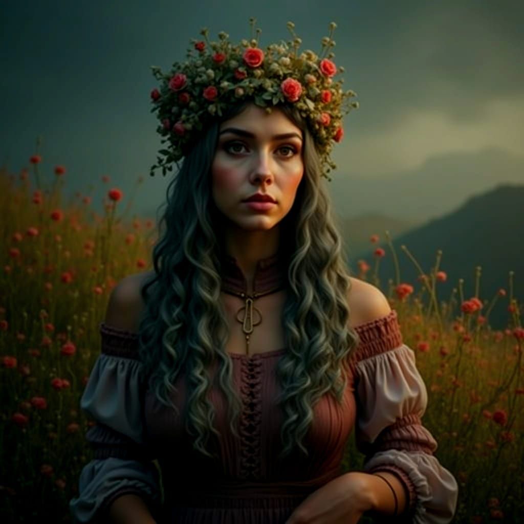 Abstract Red Swirling Forms in Motion