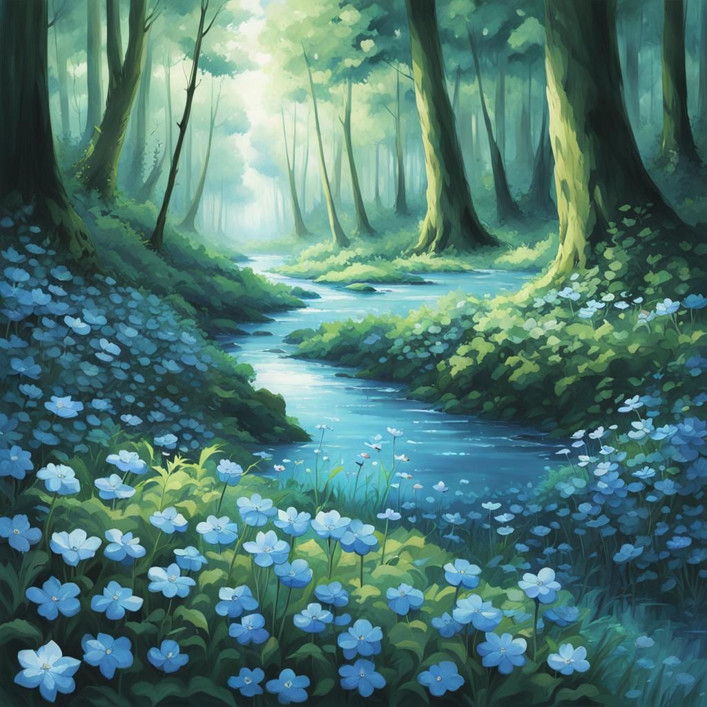 blue forest