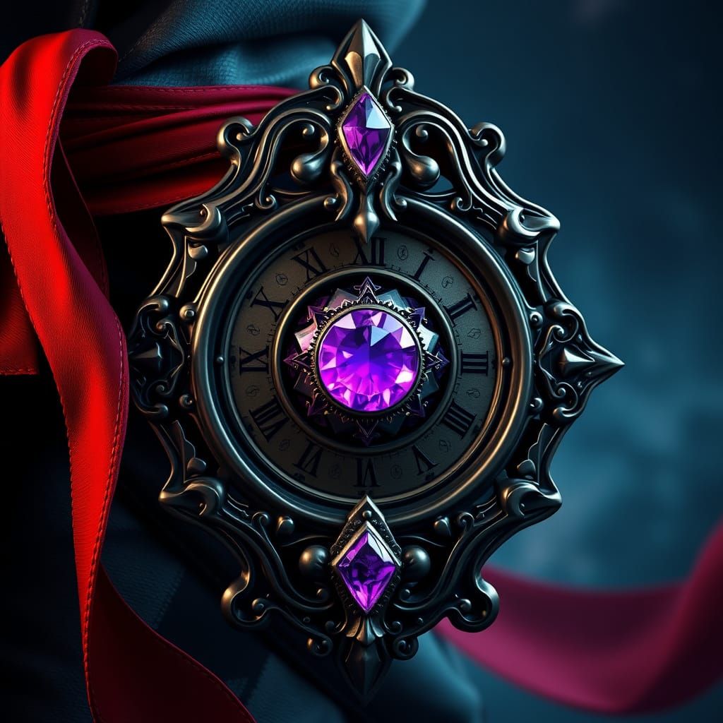 Clockwork Buckler and Purple Soul Gem in Fantastical Art
