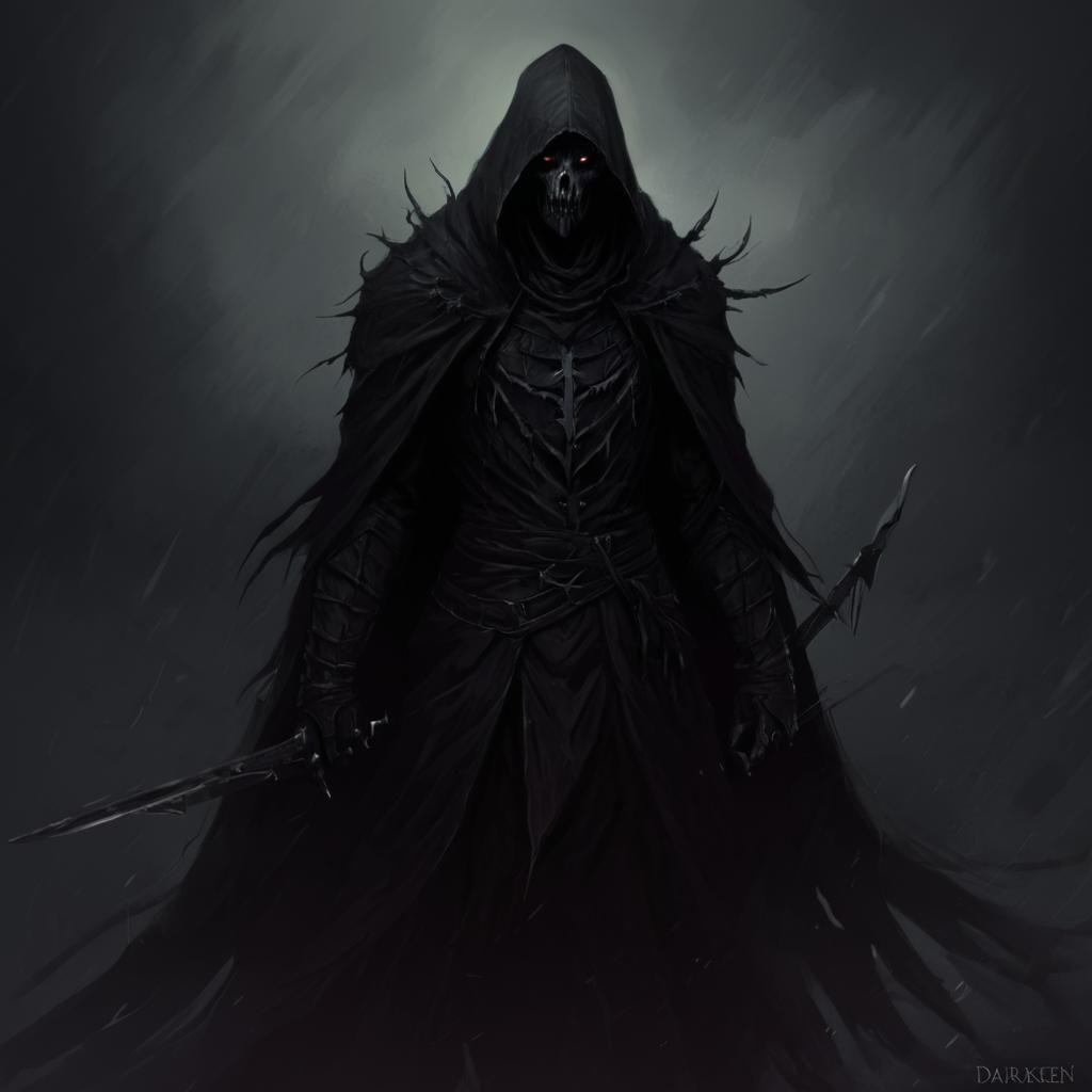 Dark Gothic Scene in Grimdark Style