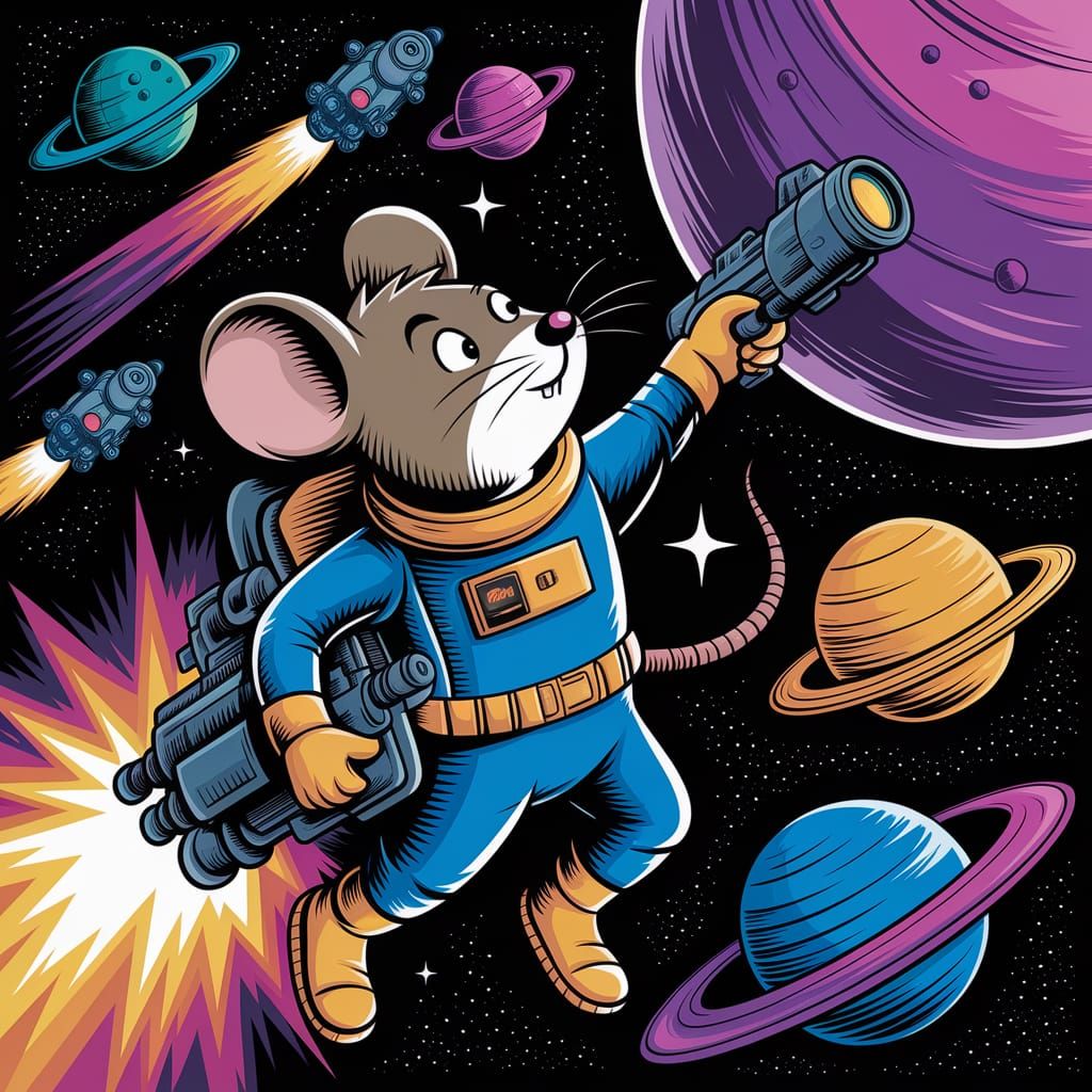 Mice in Deep Space: A Surrealist Masterpiece