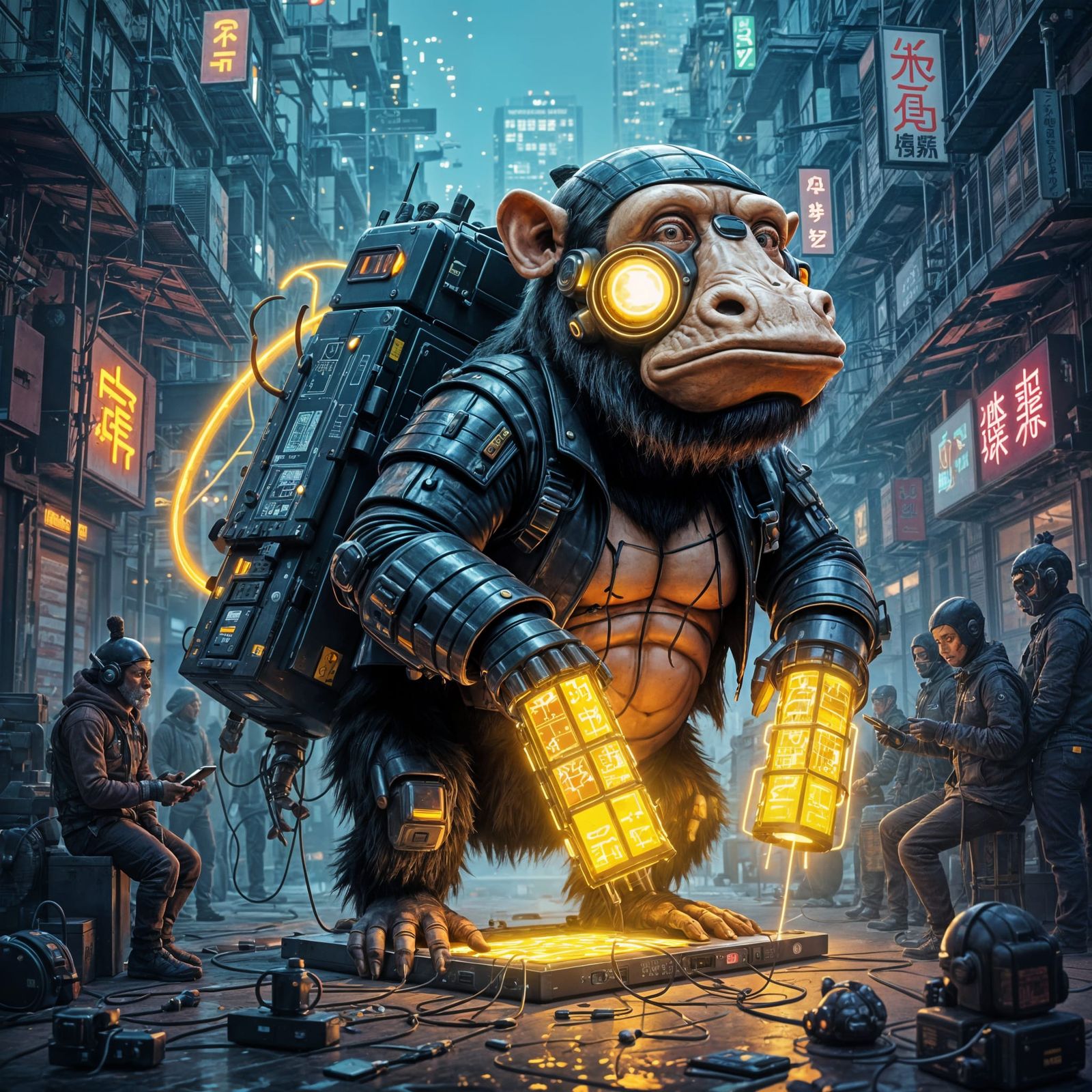 BAYC Ape Solar Charger for Street Community