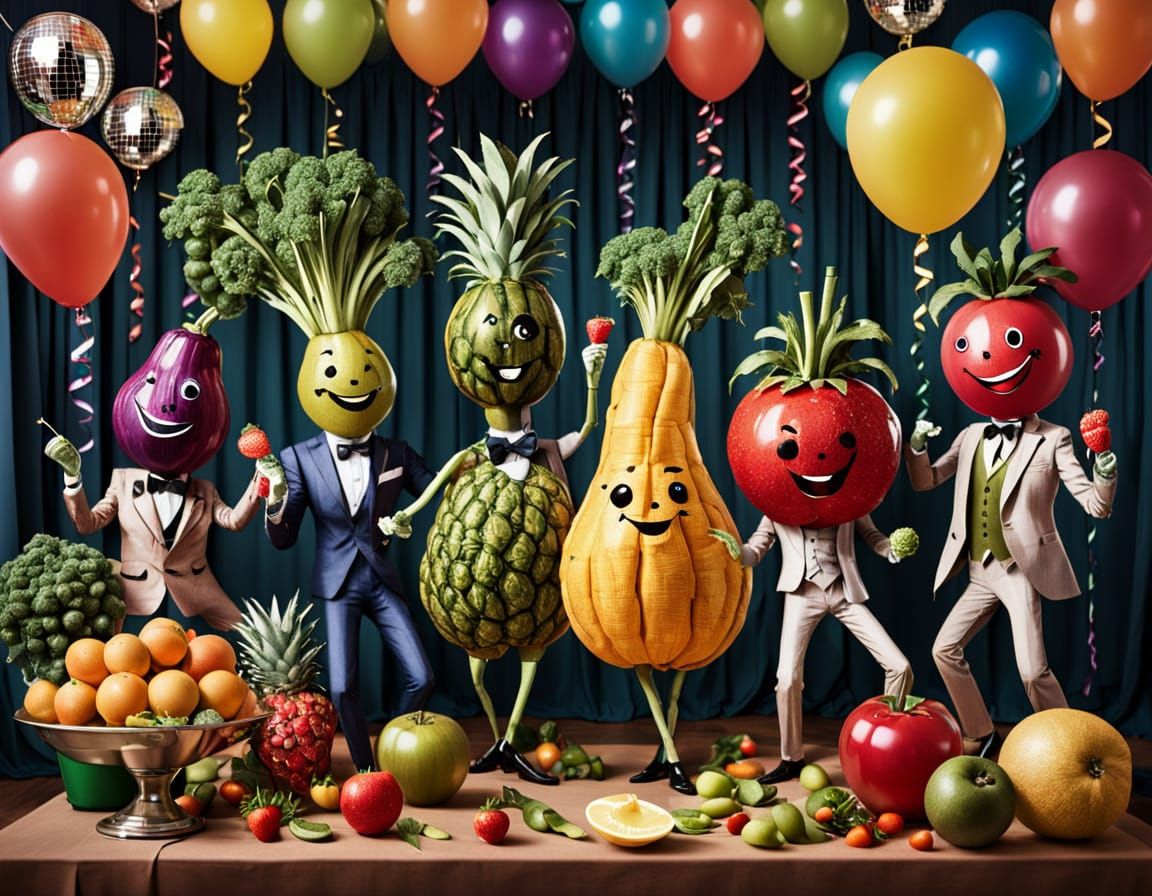 Veggie Prom Party in a Disco Wonderland
