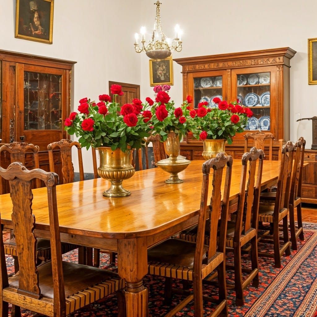 Elegant 18th-Century Cape Manor House Dining Room