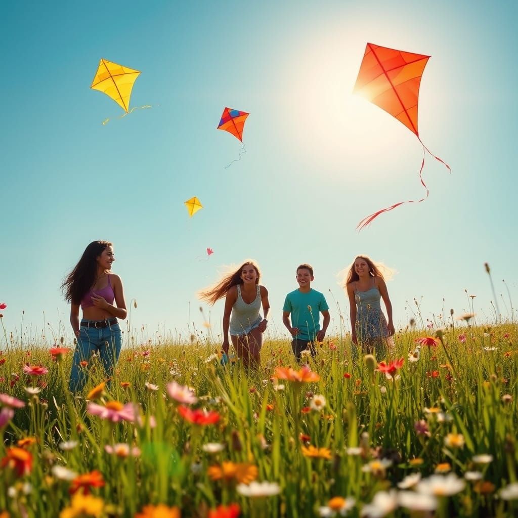 Remembering Summer Vacation in a Field of Kites
