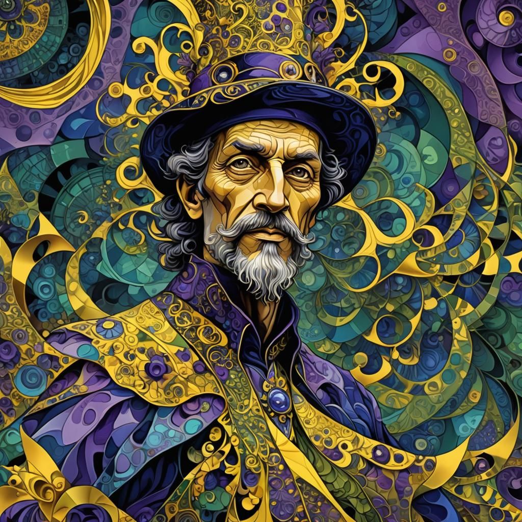 Abstract Fractal Art: Merlin the Enchanter