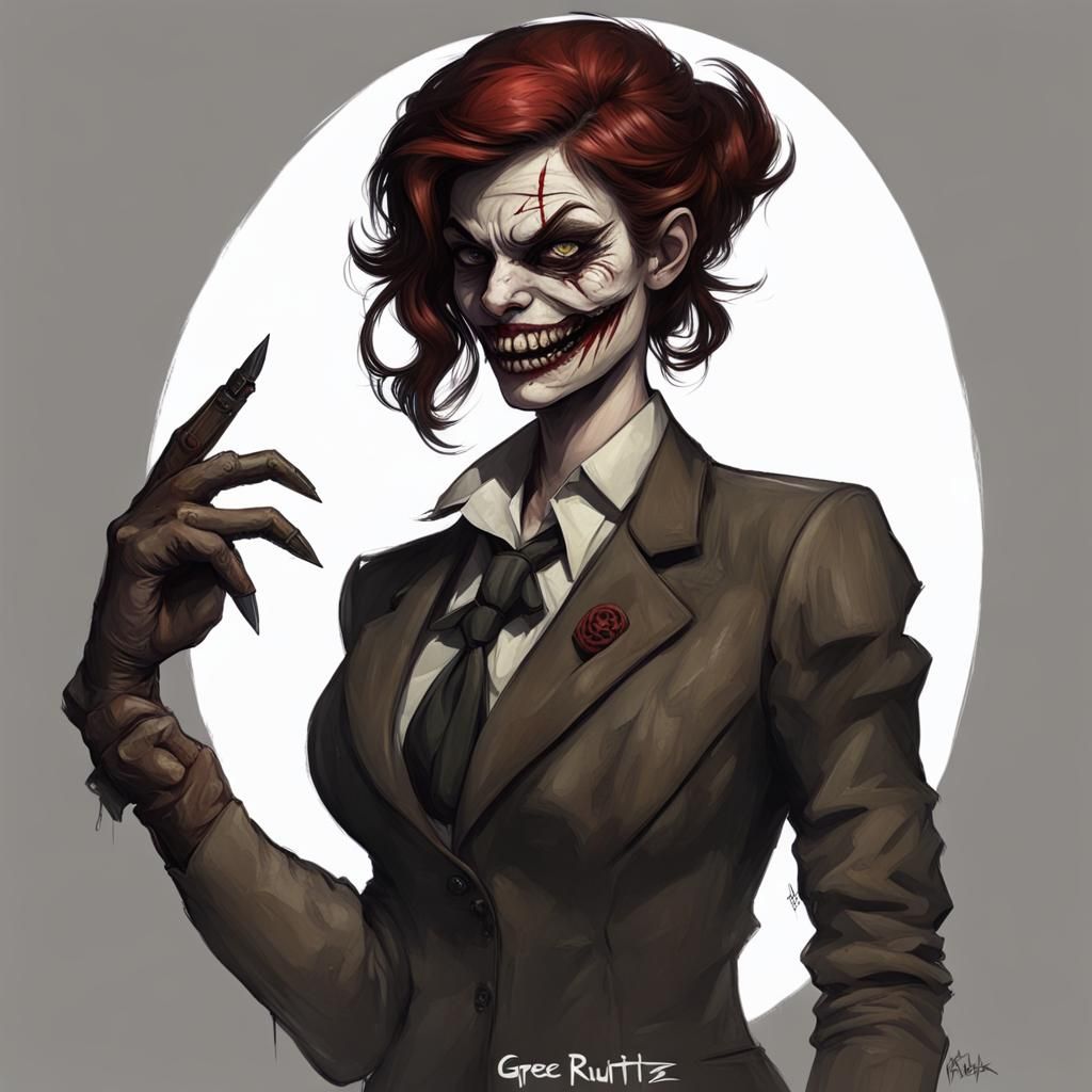 Sinister Genderbent Freddy Krueger Portrait