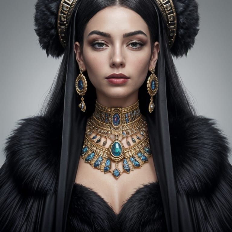 Egyptian Witch Wears Mesmerizing Bloodpearl Jewelry