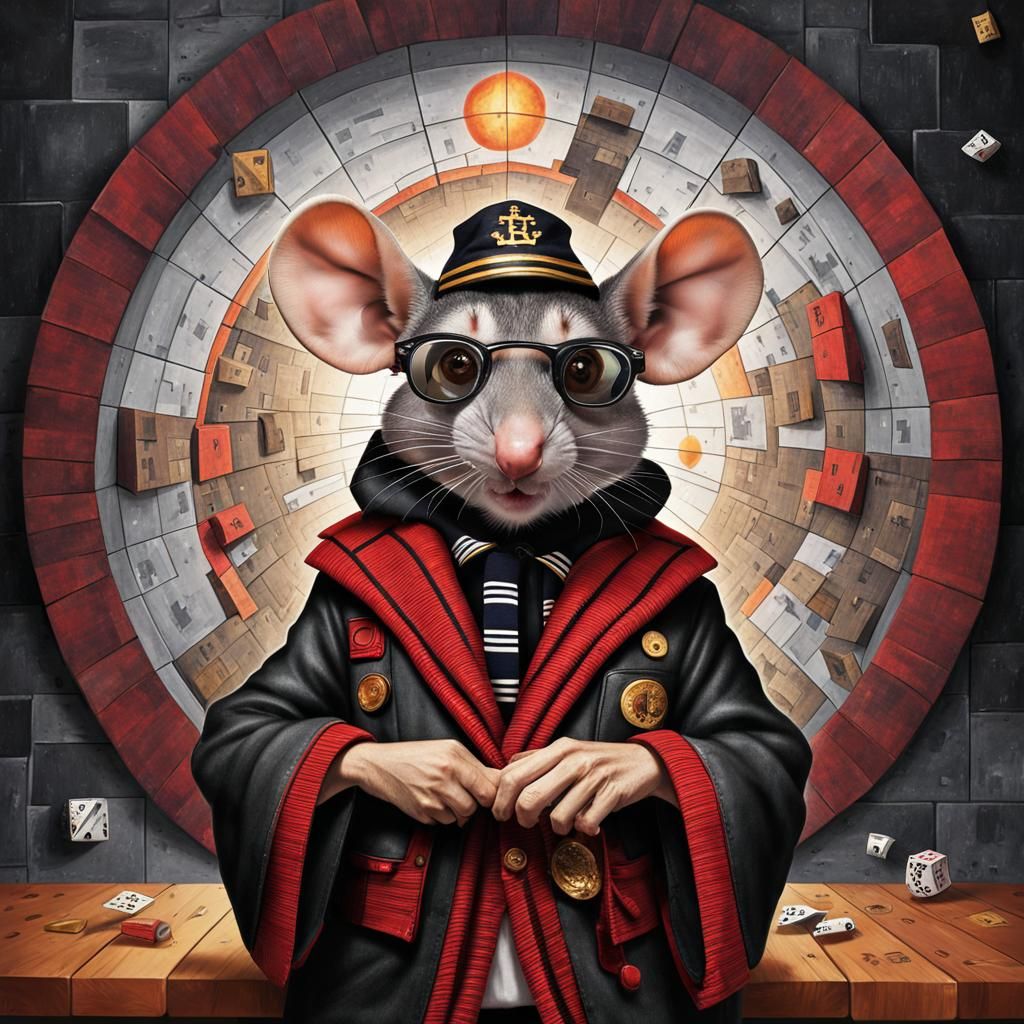 high resolution photograph of a Anthropomorphic mouse  (emer...