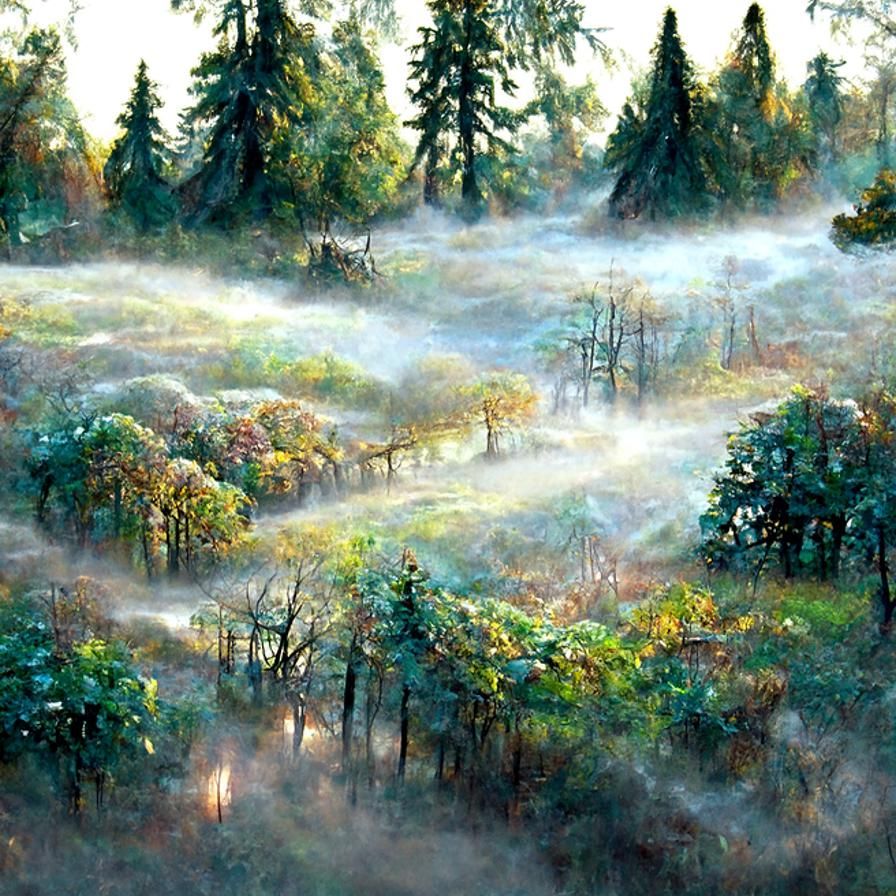 Ethereal Misty Woods in Hyperrealistic 4K HD