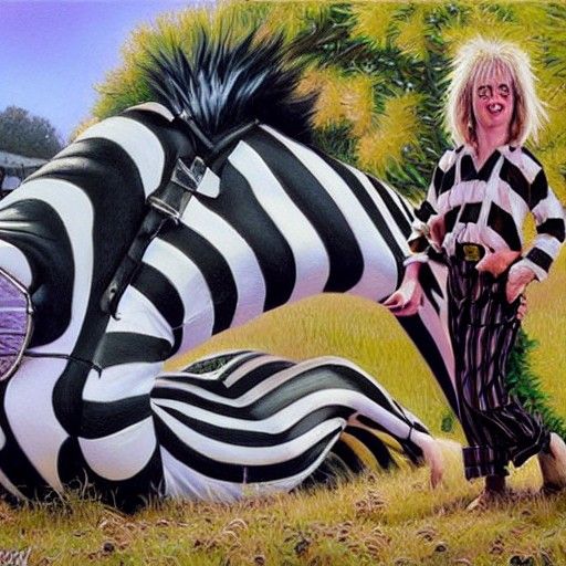 Beetlejuice as Oil Painting by James Gurney