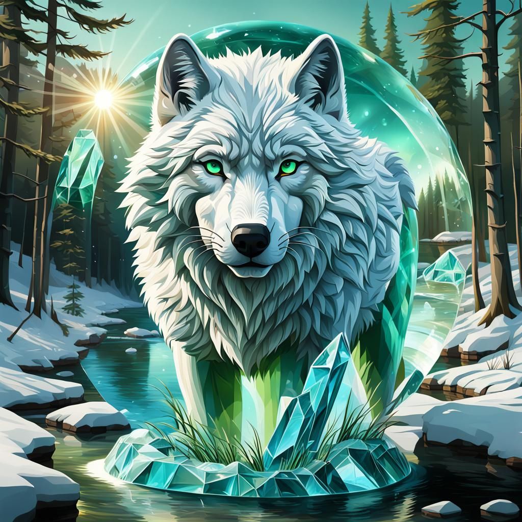White wolf: Frozen