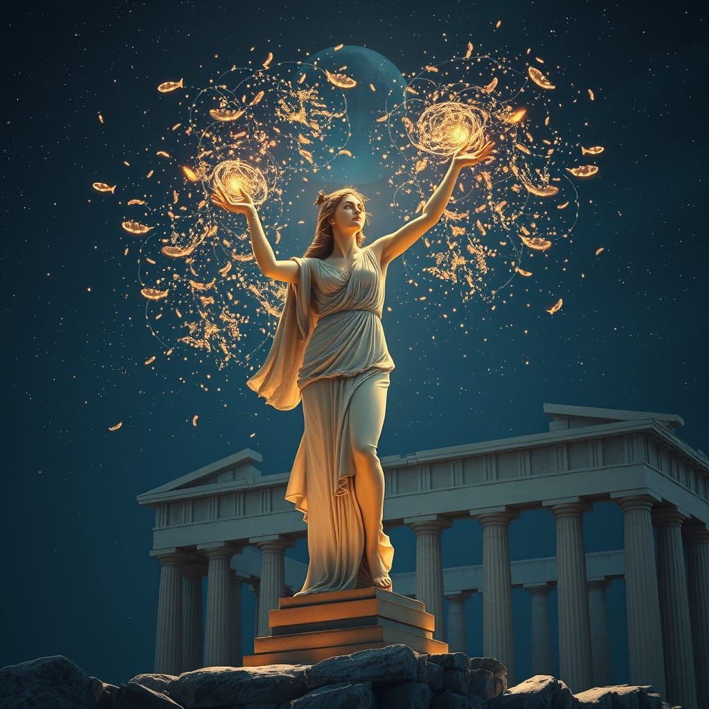 Venus Goddess Radiates Celestial Wonder