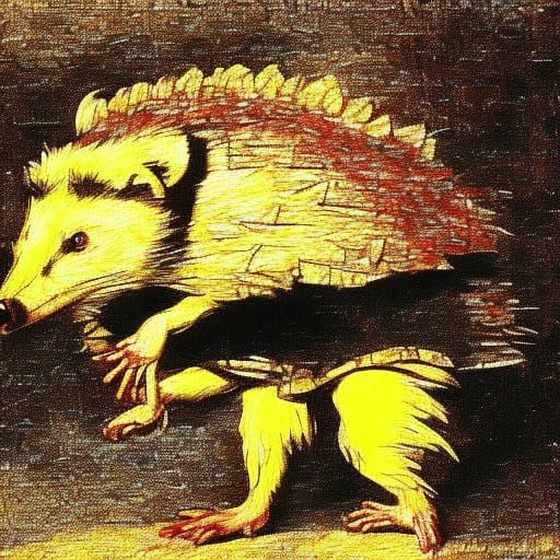 Hedgehog's Goulash Dance: A Holbein, Mondrian, Van Gogh Fusi...