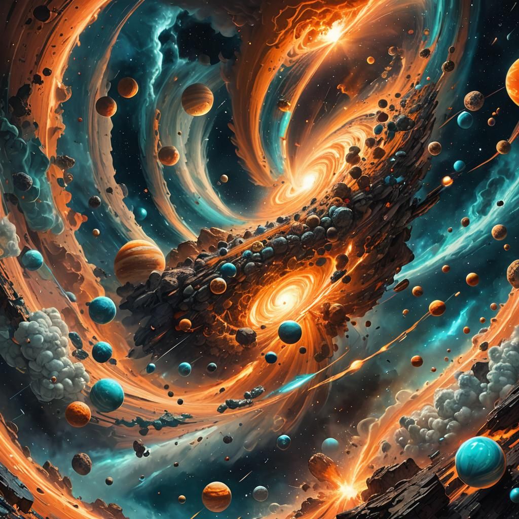 Galactic Tornado Concept Art in Unreal Engine 5