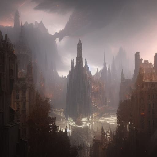 Dark Fantasy Art: No Angels Dwell Here