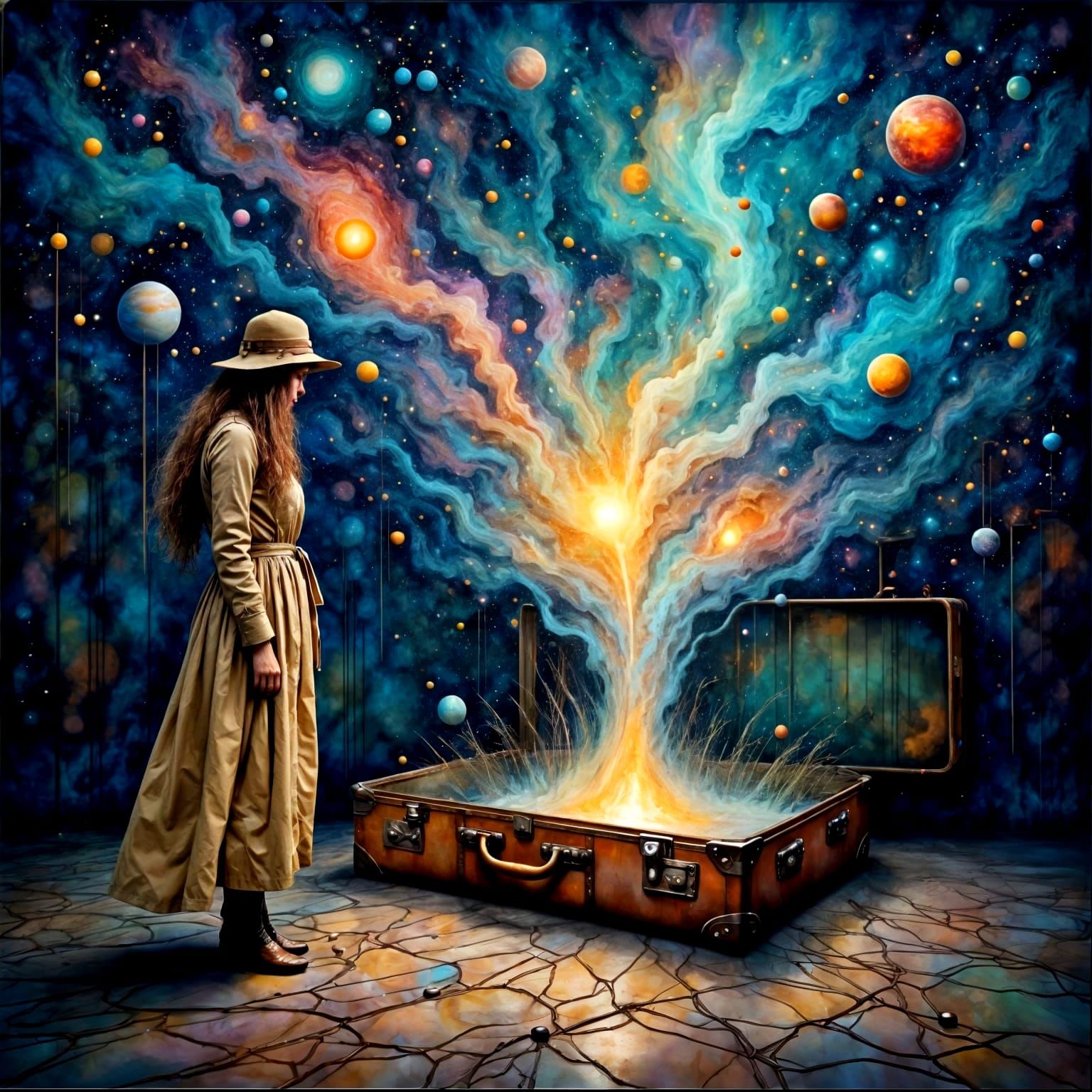 Cosmic Treasure Erupts from Celestial Suitcase