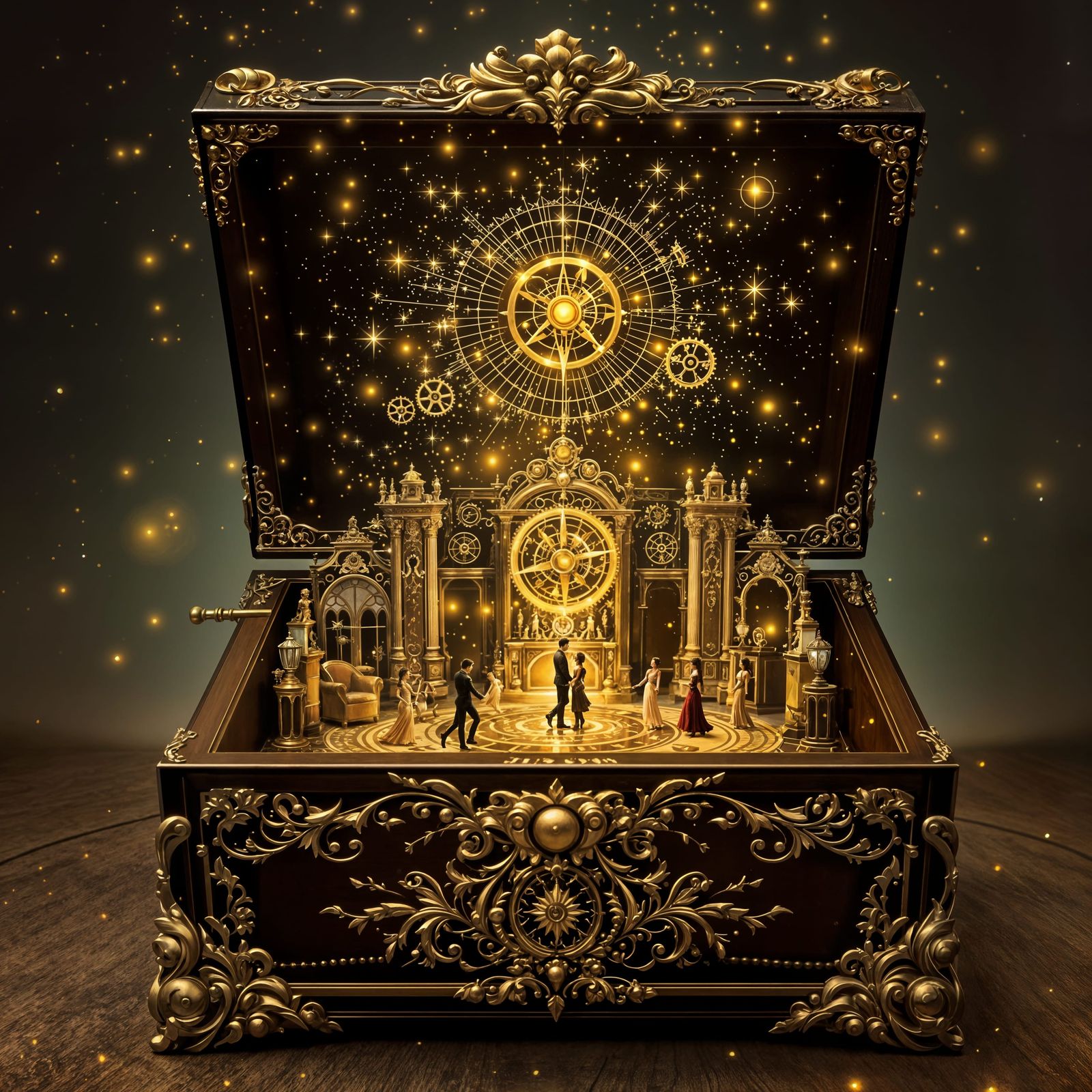 Whimsical Steampunk Music Box Wonderland