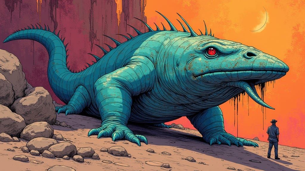 Moebius Style Graffiti Art