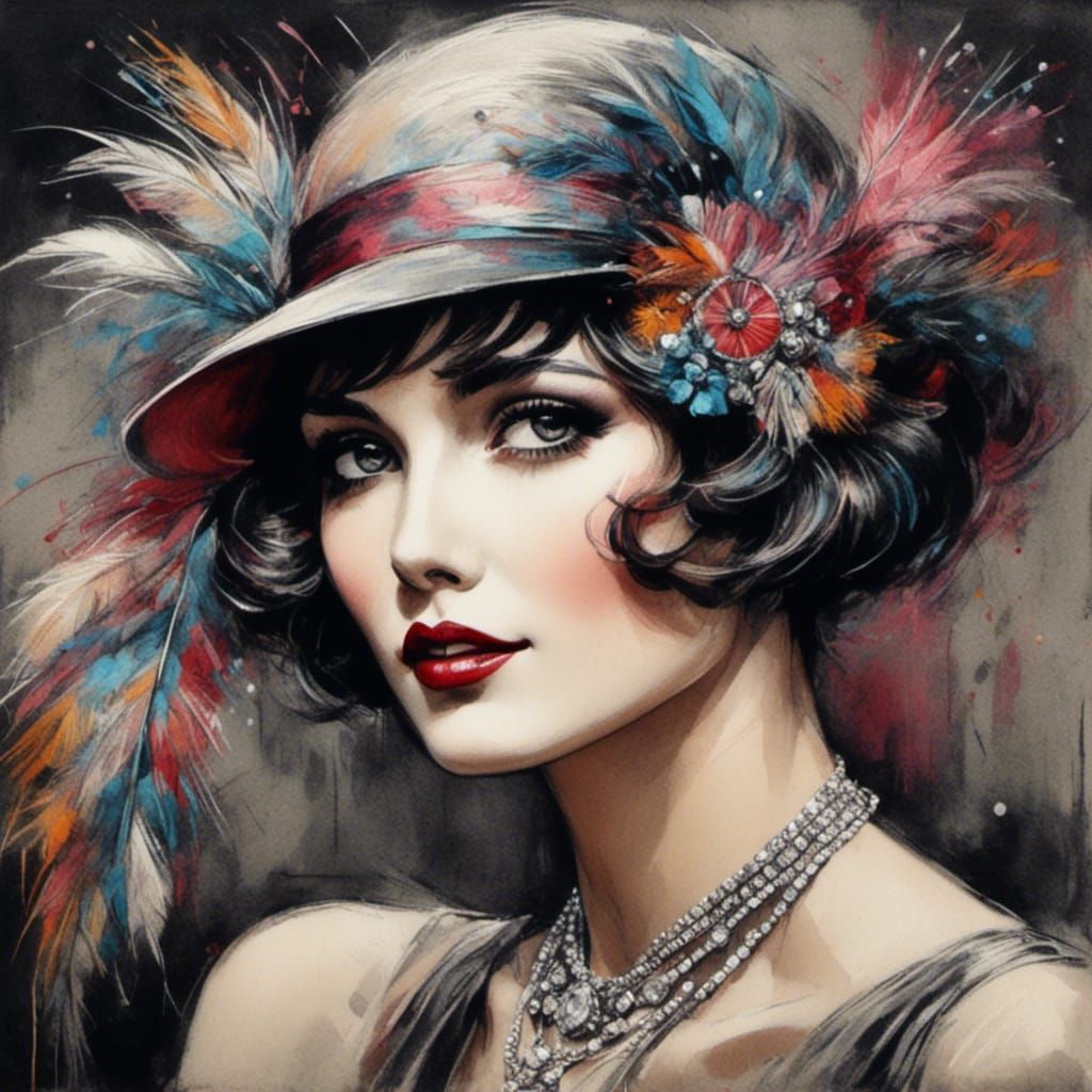 Portrait of a flapper