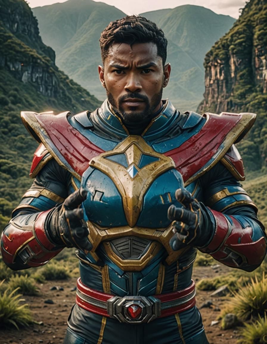 Cinematic Power Rangers Still: Epic Live-Action Scene