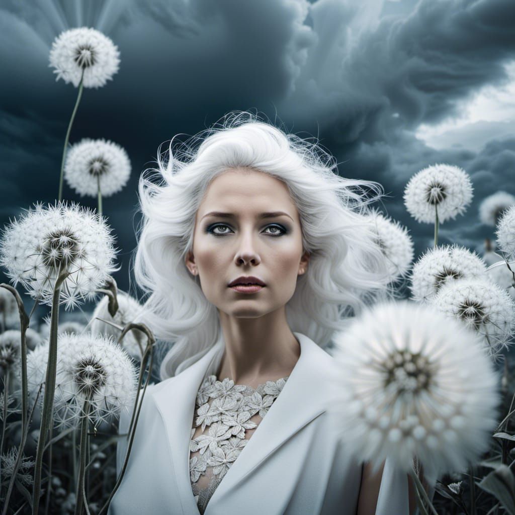 Ethereal Fairy Portrait in Infrared Photography Style