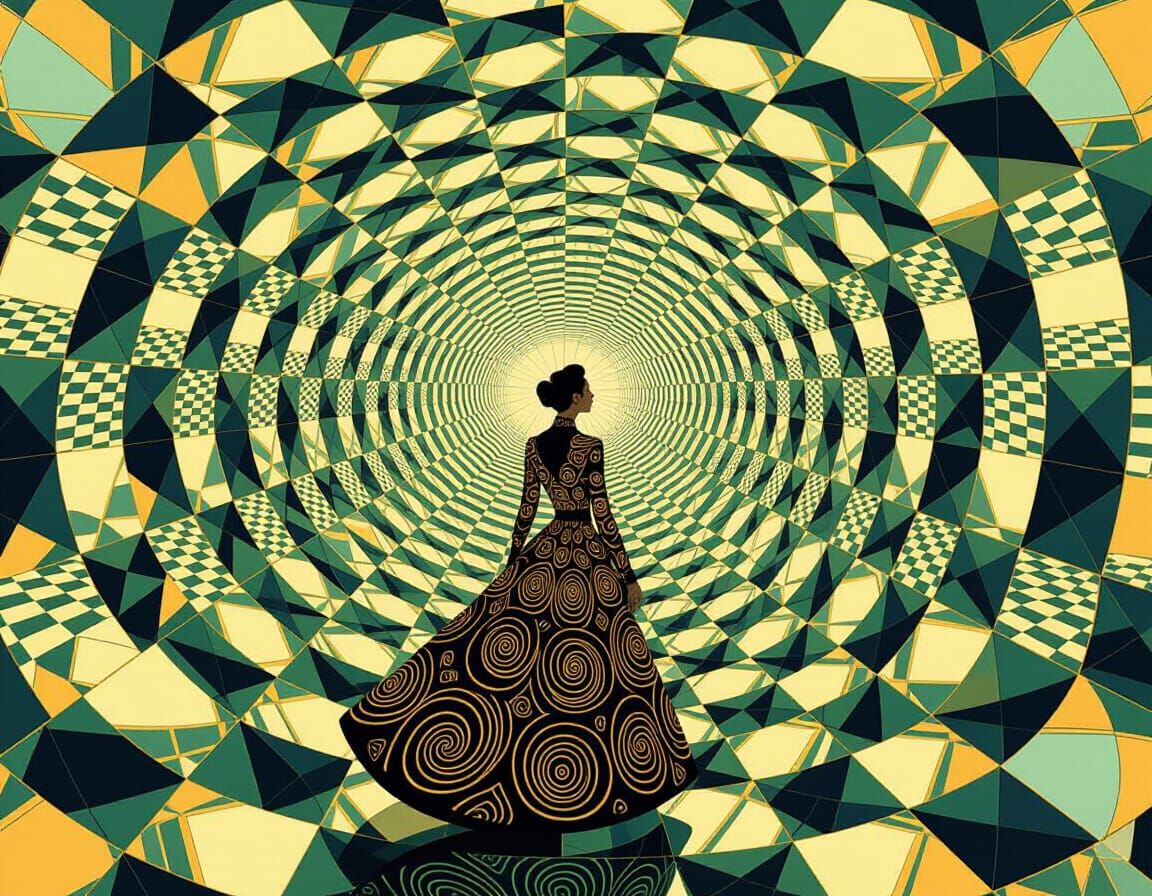 Kaleidoscopic Beehive Chamber with Vertigo Effect