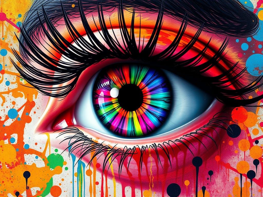 Eye Portal to Vibrant Worlds