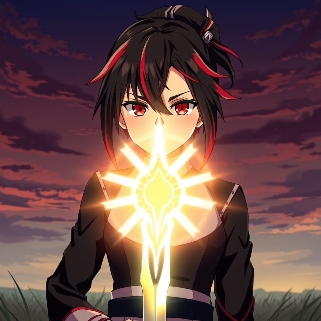 The Daughter of Yoriichi Tsugikuni in Anime Style