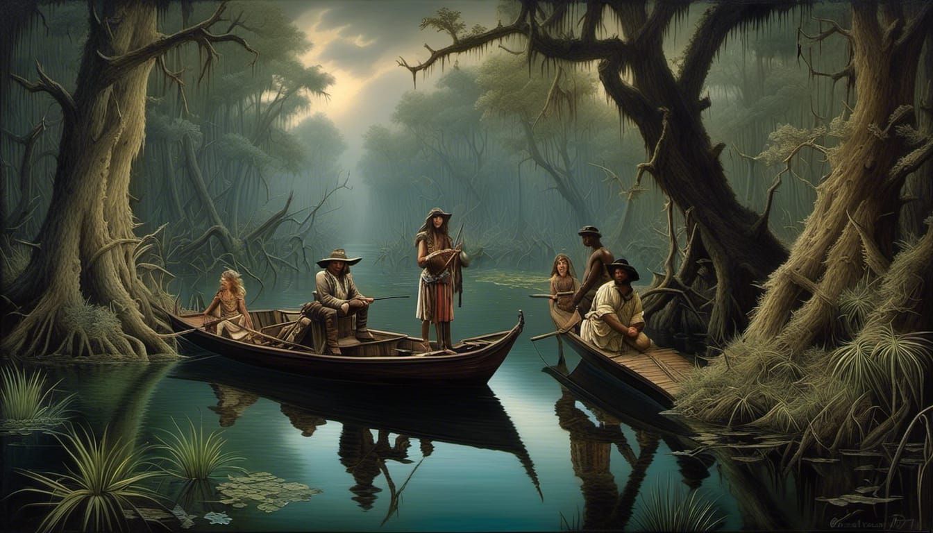 Fantasy Trompe L’oeil Painting in Illustration Style