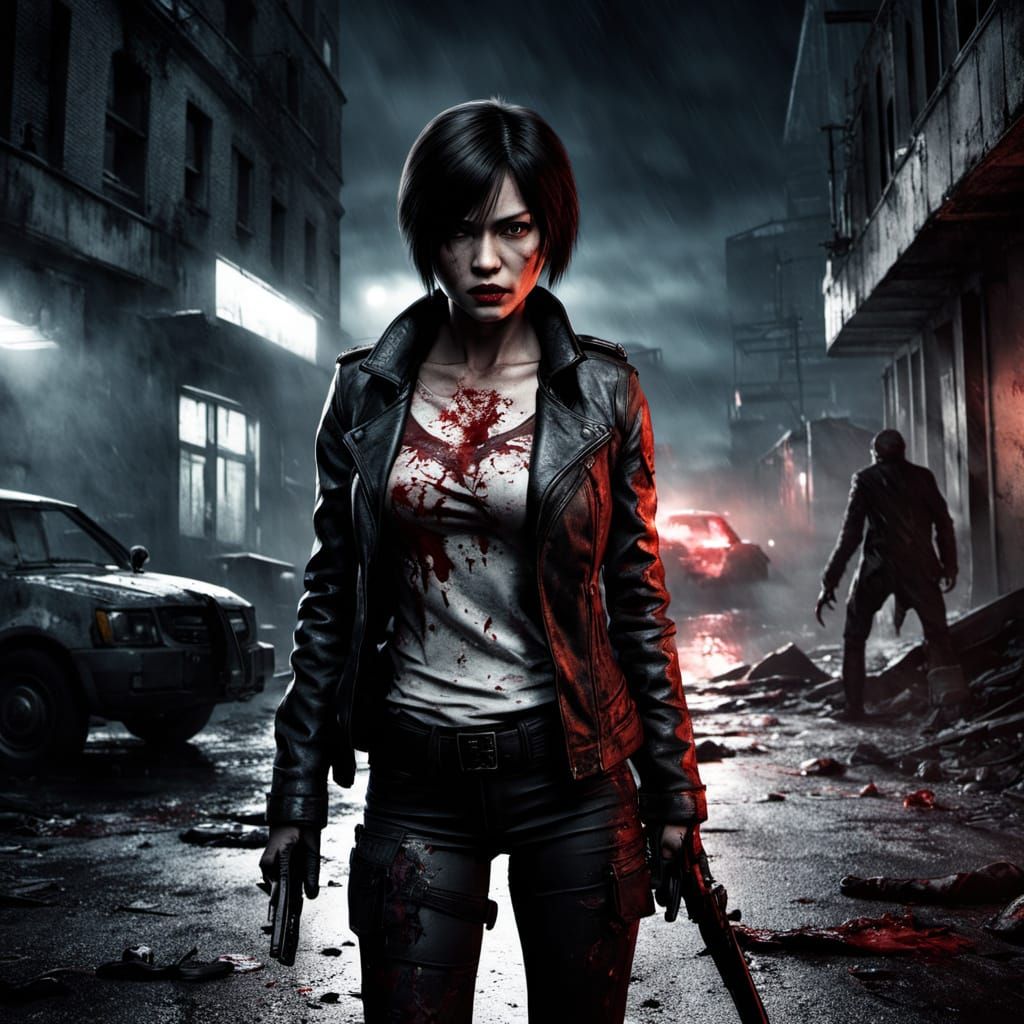 Ada Takes Down Zombies in Gritty, Dark Fantasy Parking Lot