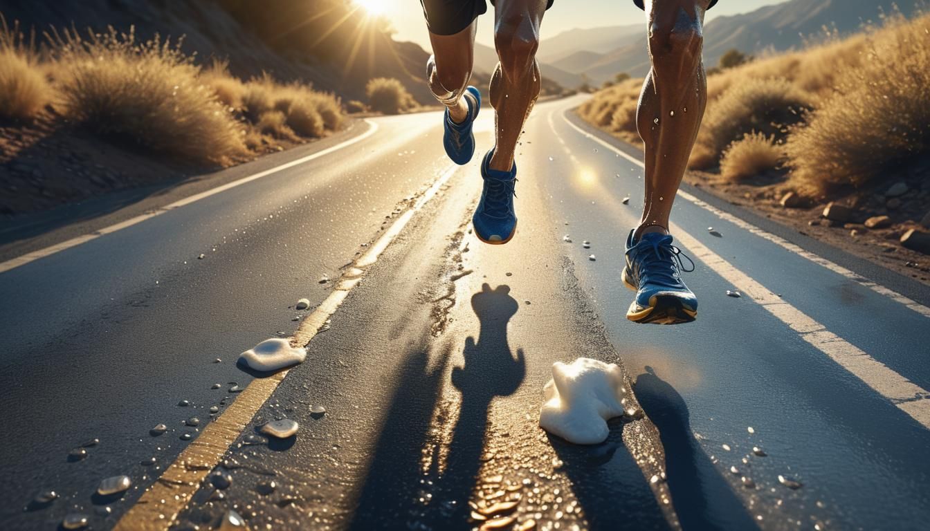 Legless Athlete's Bioprosthetic Marathon Run