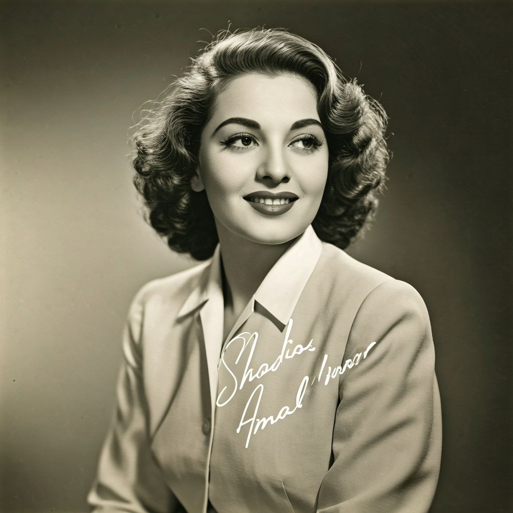 Egyptian Film Star Portrait in Harcourt Style