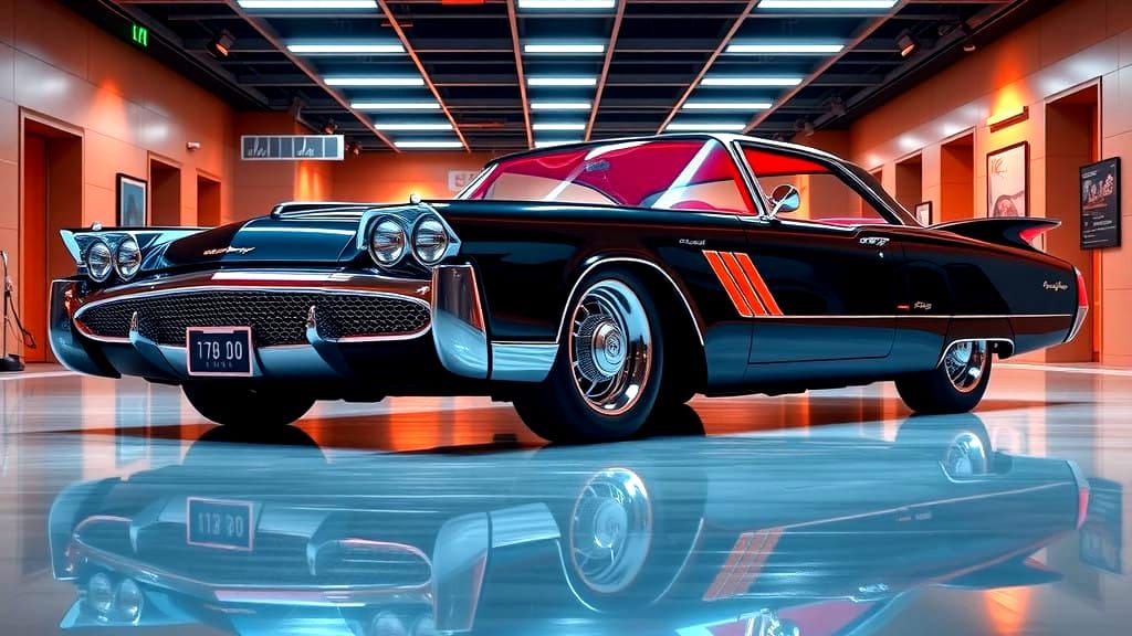 Neo-Retro Futuristic Ford Mercury Coupe