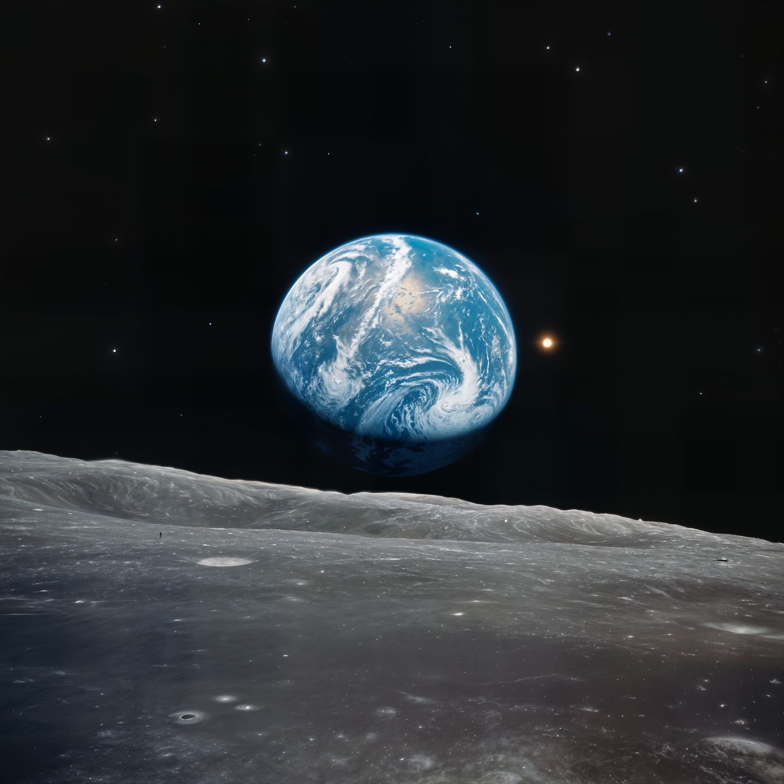 Stunning Earthrise Photograph From Lunar Orbit
