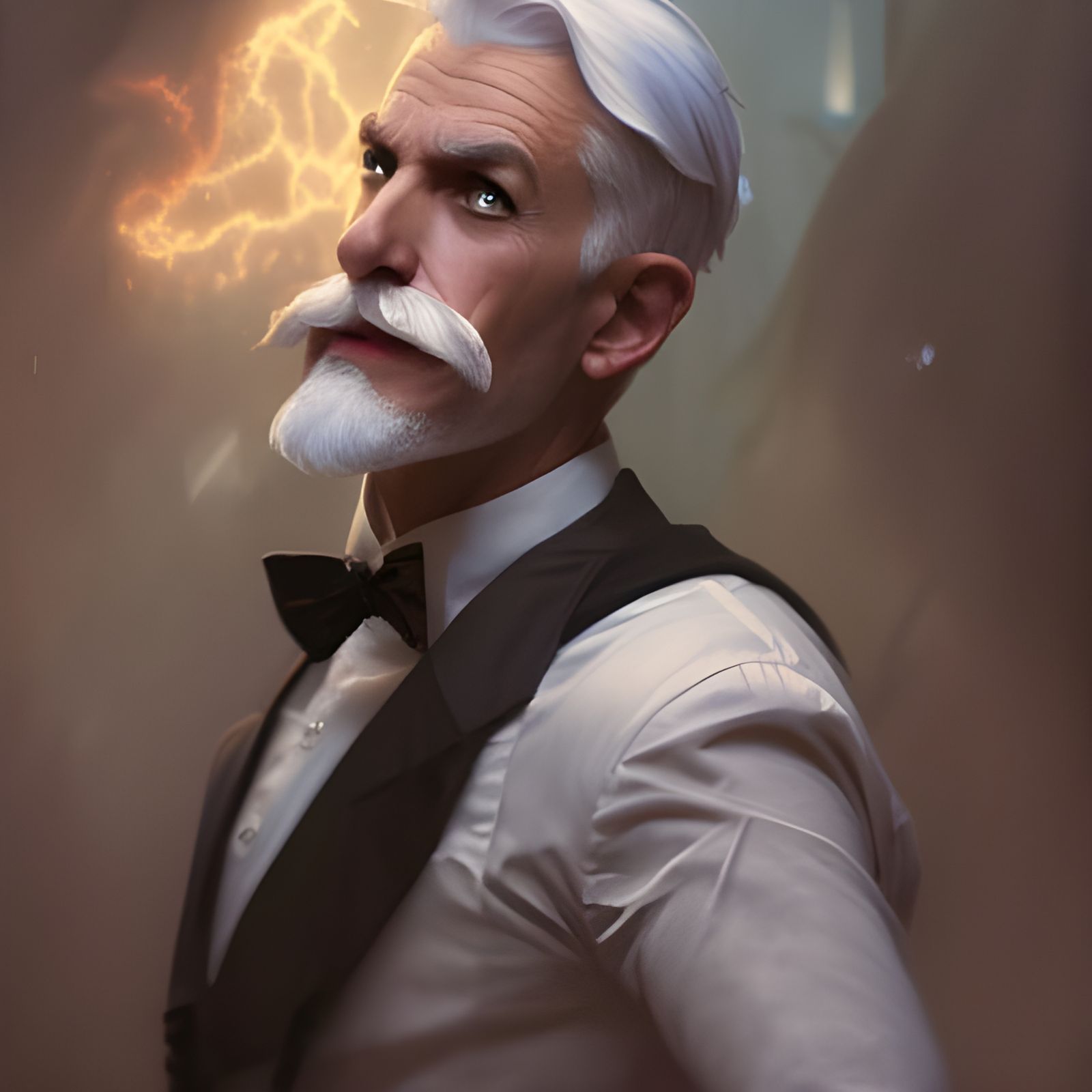 Epic Card Trick by a White-Haired Magician