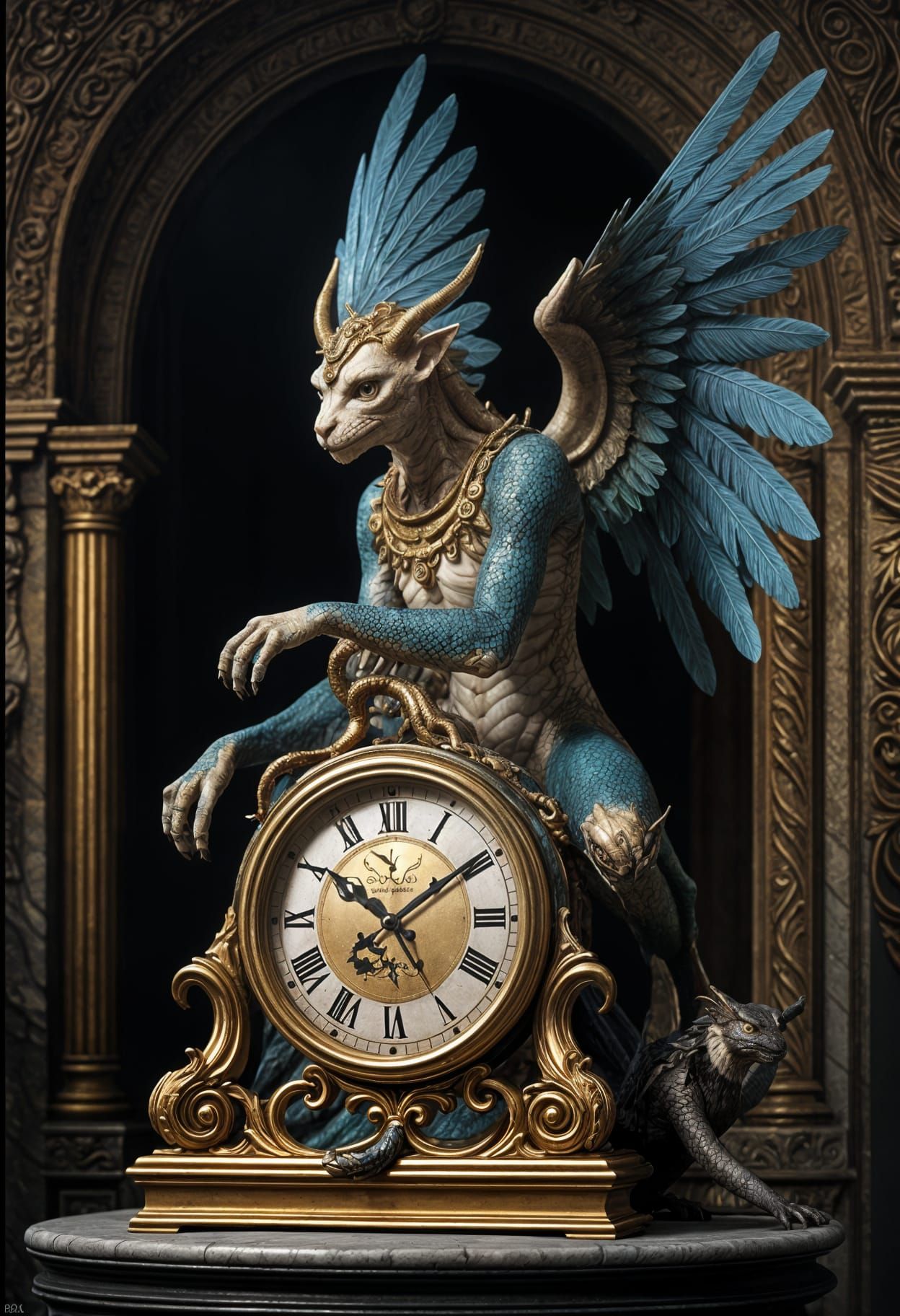 Dra-gone, the lizard time keeper