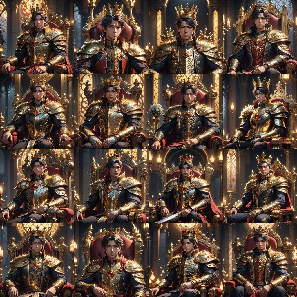 Noble King of Hearts in Gentle Strength and Compassion