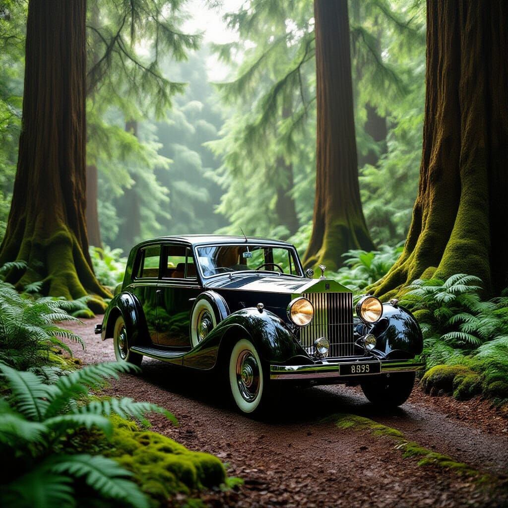 Rolls-Royce Phantom in Primeval Forest: Art Deco Style